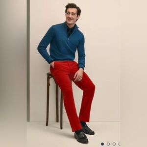 Brooks brothers men’s red holiday bright chino slacks classic luxury old money